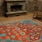 خرید قسطی |  فرش ابریشم ماشینی C1108 آجری آبی