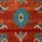 خرید قسطی |  فرش ابریشم ماشینی C1108 آجری آبی