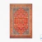 خرید قسطی |  فرش ابریشم ماشینی C1108 آجری آبی