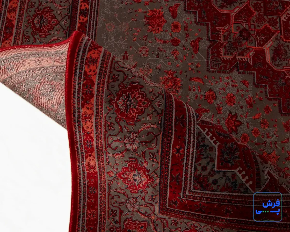 خرید قسطی |  فرش وینتیج هریس دودی DLM قرمز