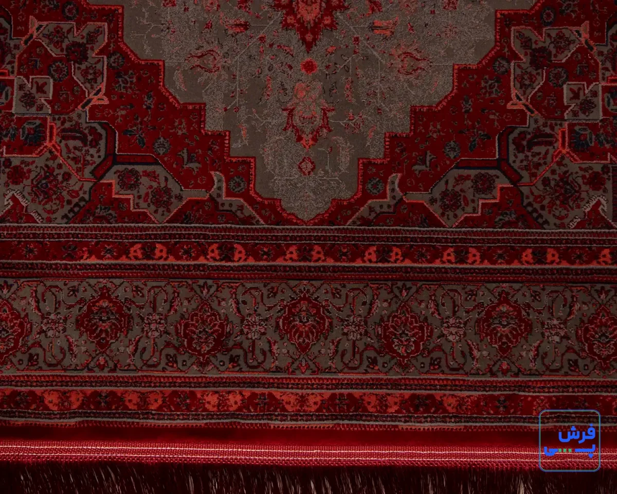 خرید قسطی |  فرش وینتیج هریس دودی DLM قرمز