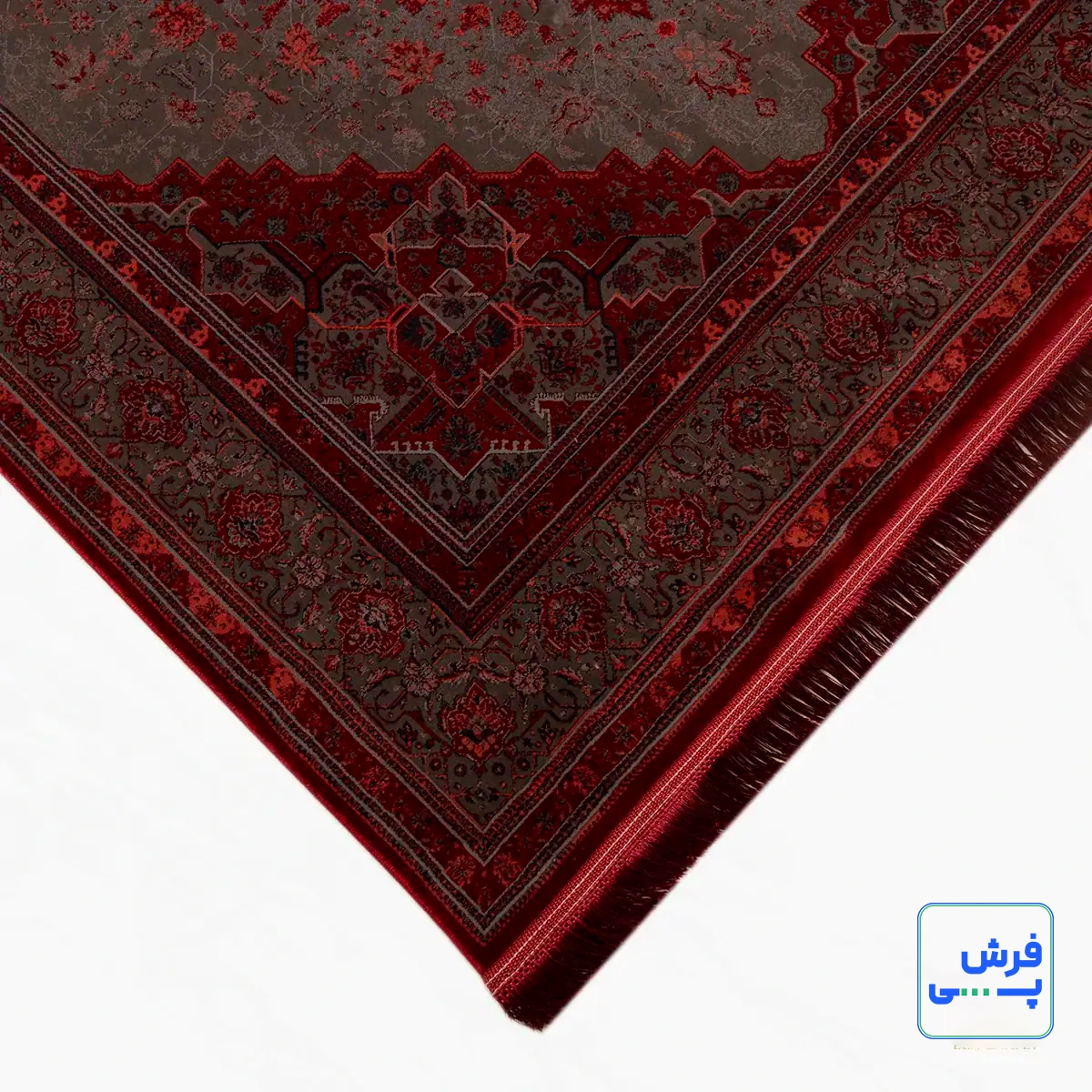 خرید قسطی |  فرش وینتیج هریس دودی DLM قرمز