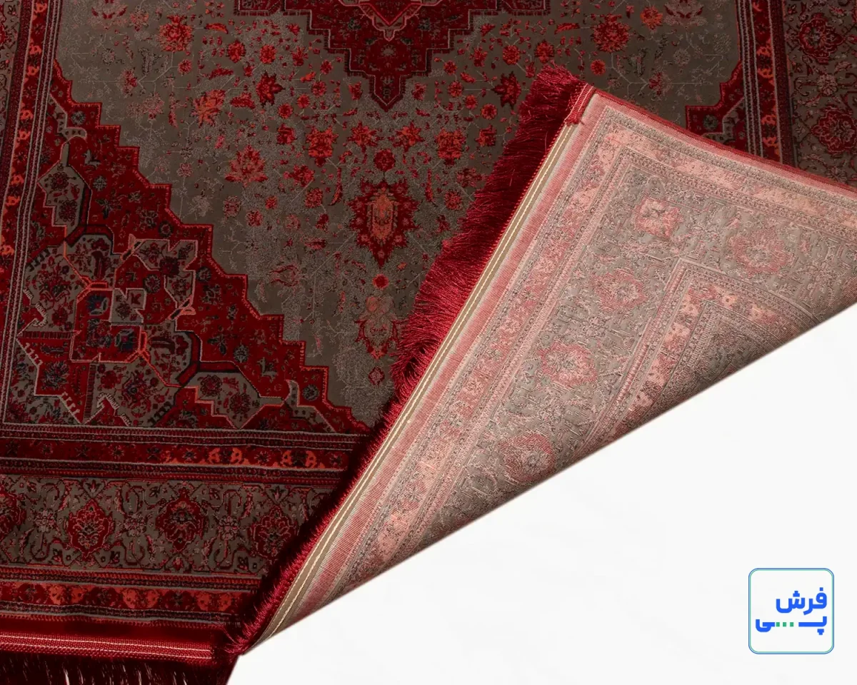 خرید قسطی |  فرش وینتیج هریس دودی DLM قرمز
