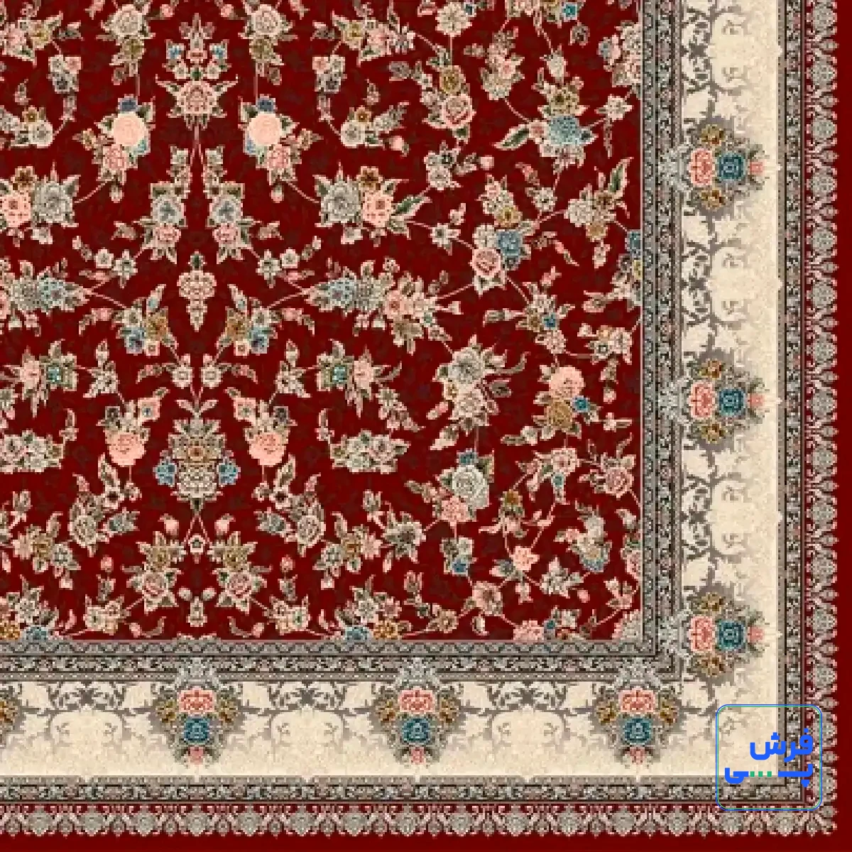 خرید قسطی |  فرش کلاسیک 7001 لاکی کرم