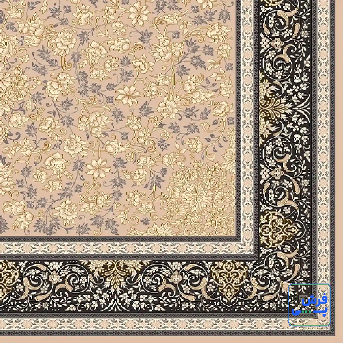 خرید قسطی |  فرش کلاسیک 6012 موکا