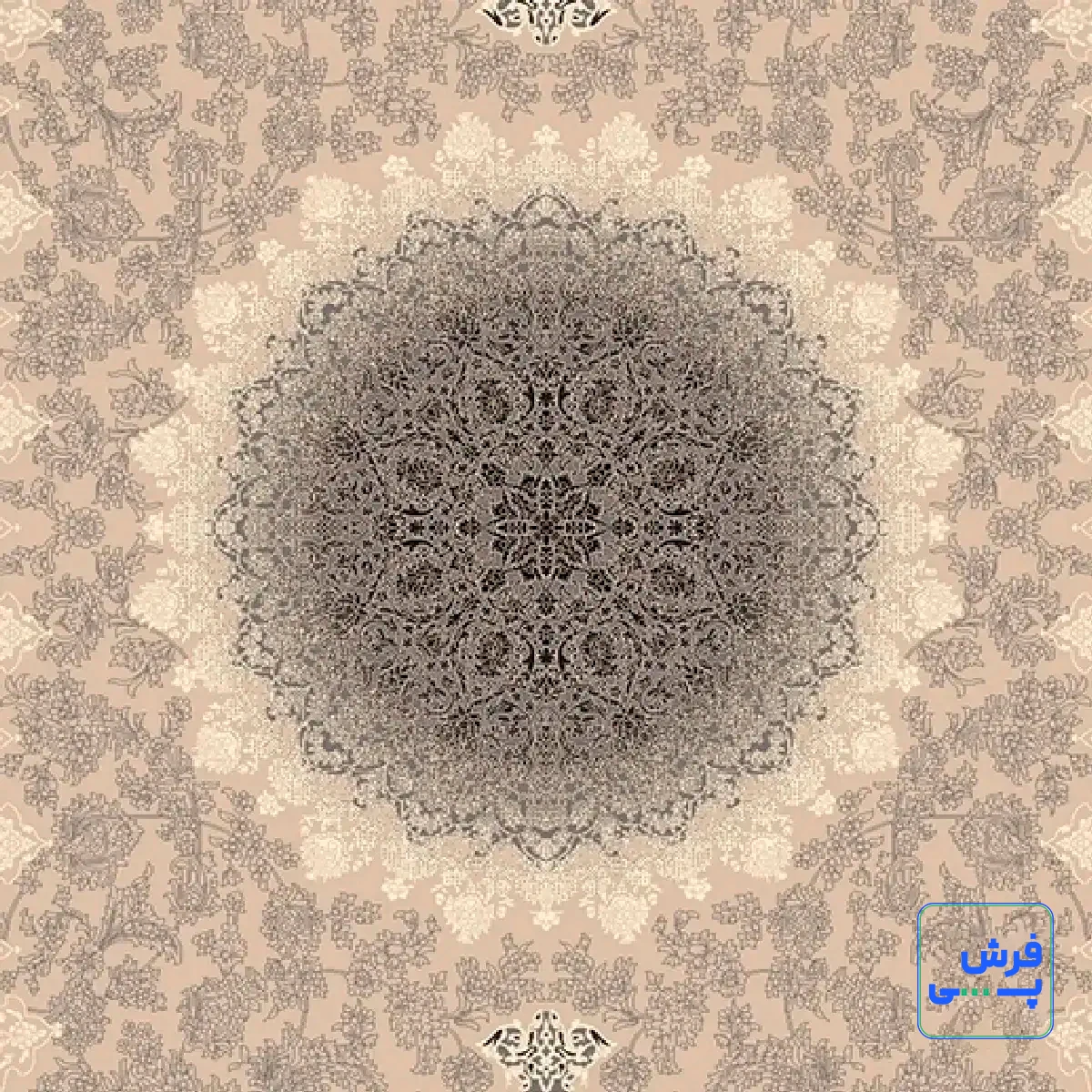 خرید قسطی |  فرش کلاسیک 6016 موکا
