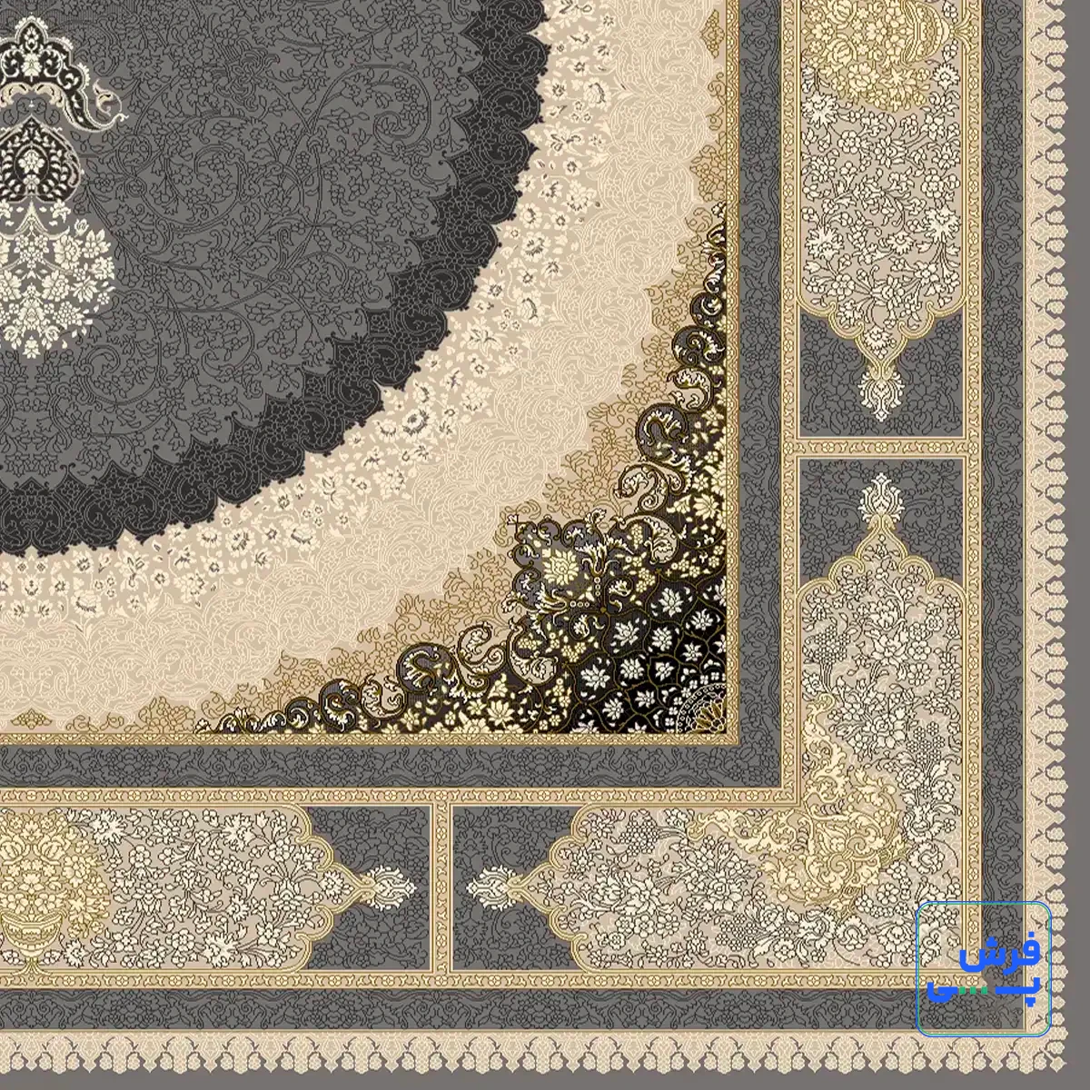 خرید قسطی |  فرش کلاسیک 6029 نقره ای