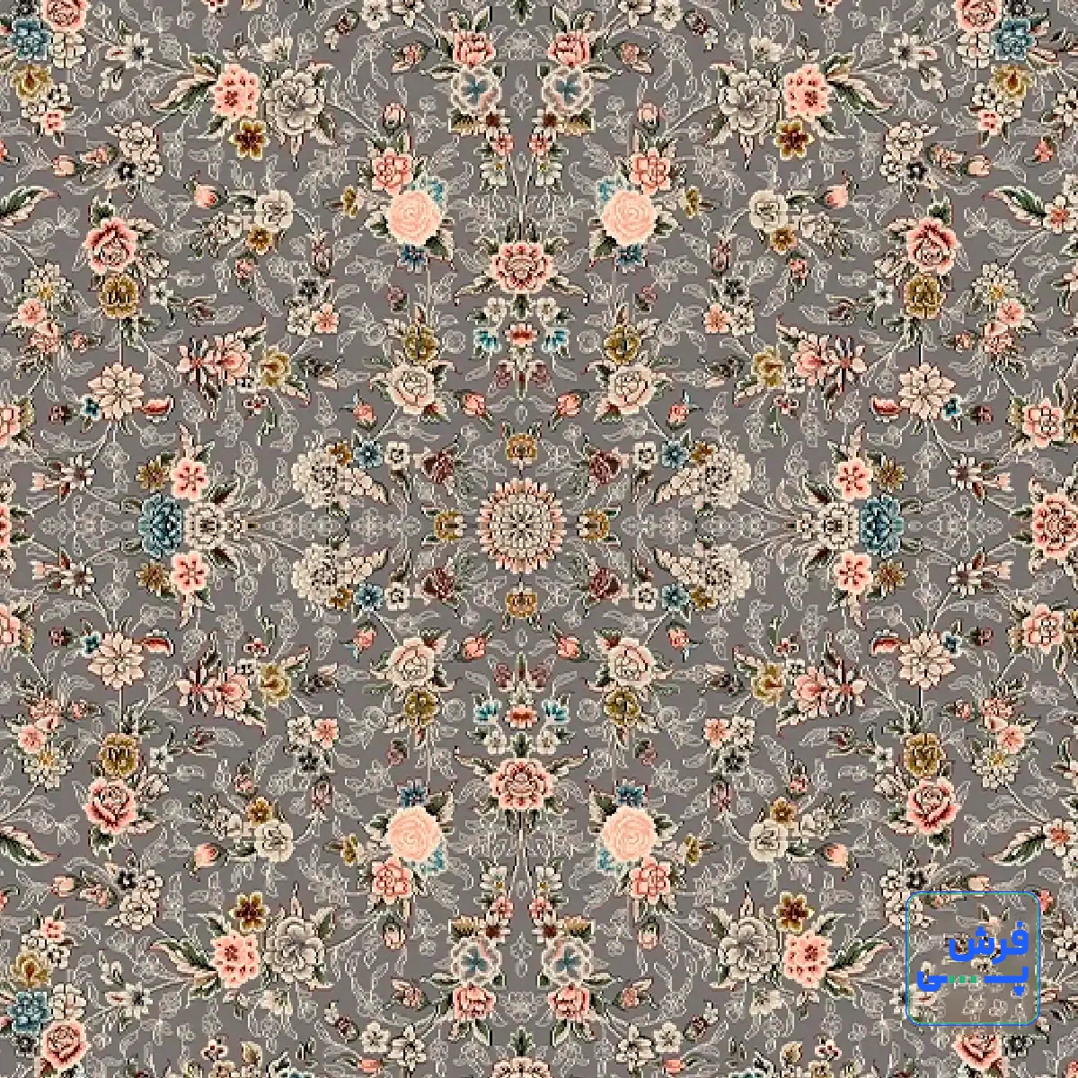 NOGHREI-3-7.webp خرید قسطی | فرش کلاسیک 7001 نقره ای کرم