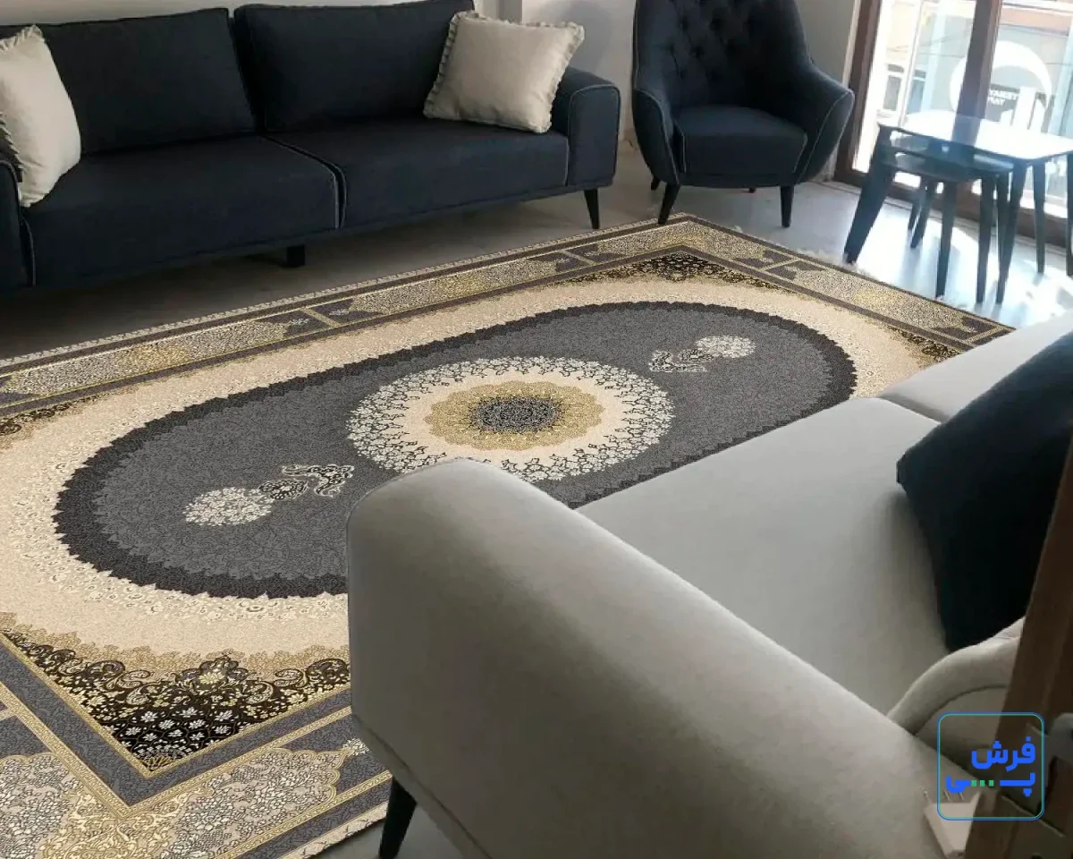 خرید قسطی |  فرش کلاسیک 6029 نقره ای