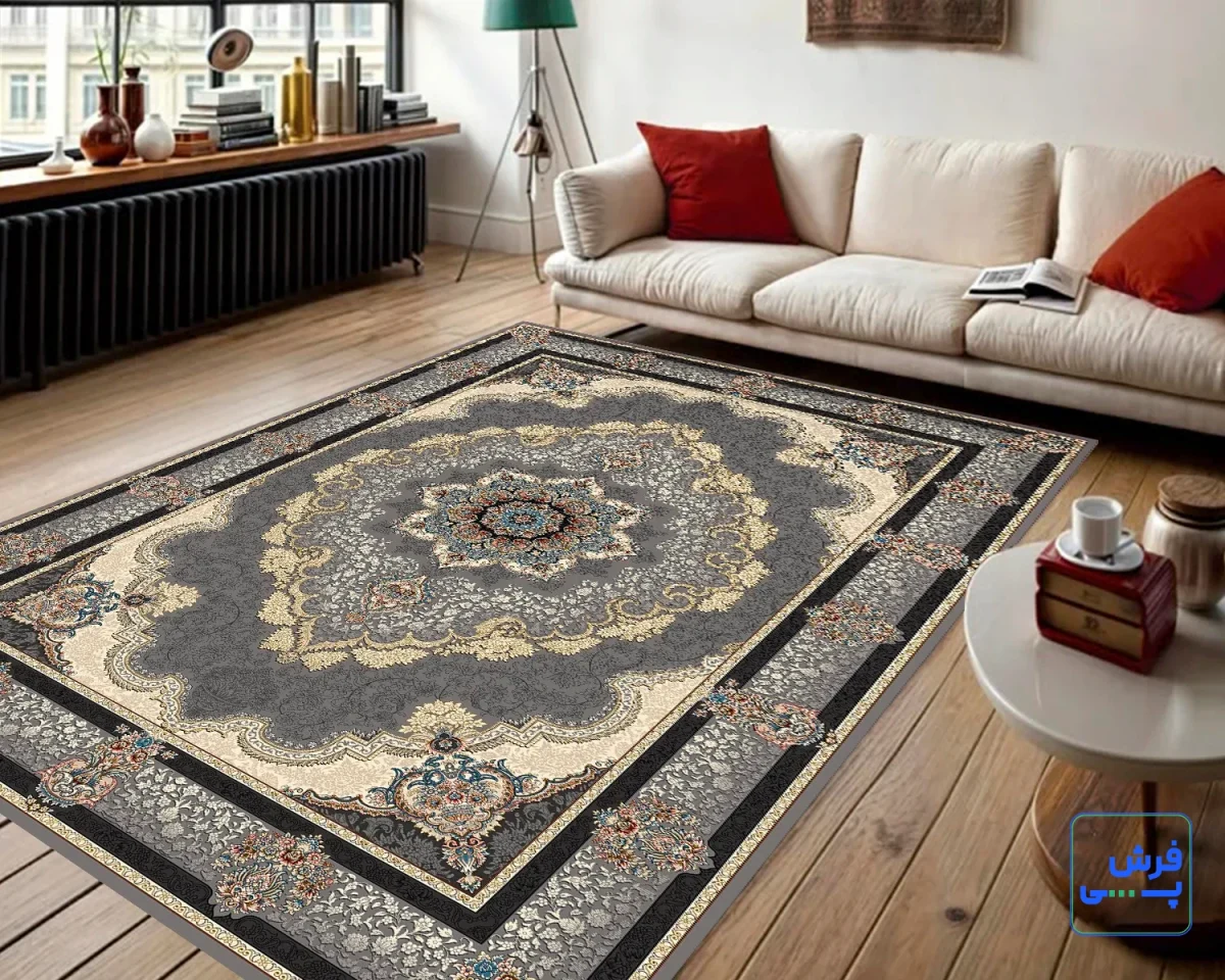 خرید قسطی |  فرش کلاسیک 6027 نقره ای
