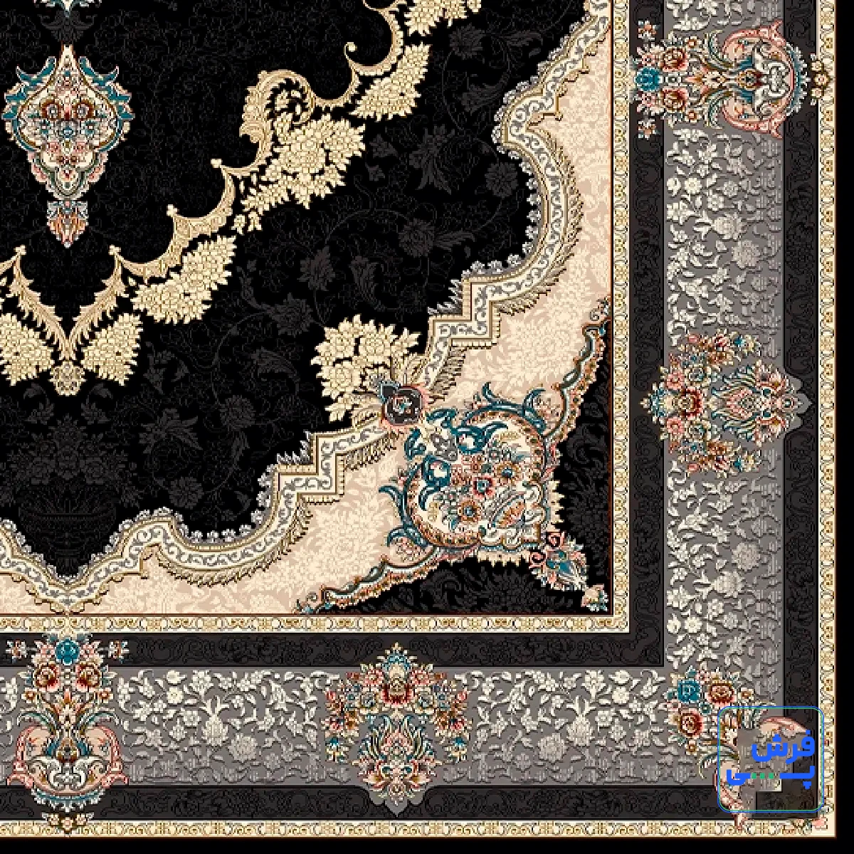 خرید قسطی |  فرش کلاسیک 6027 سرمه ای