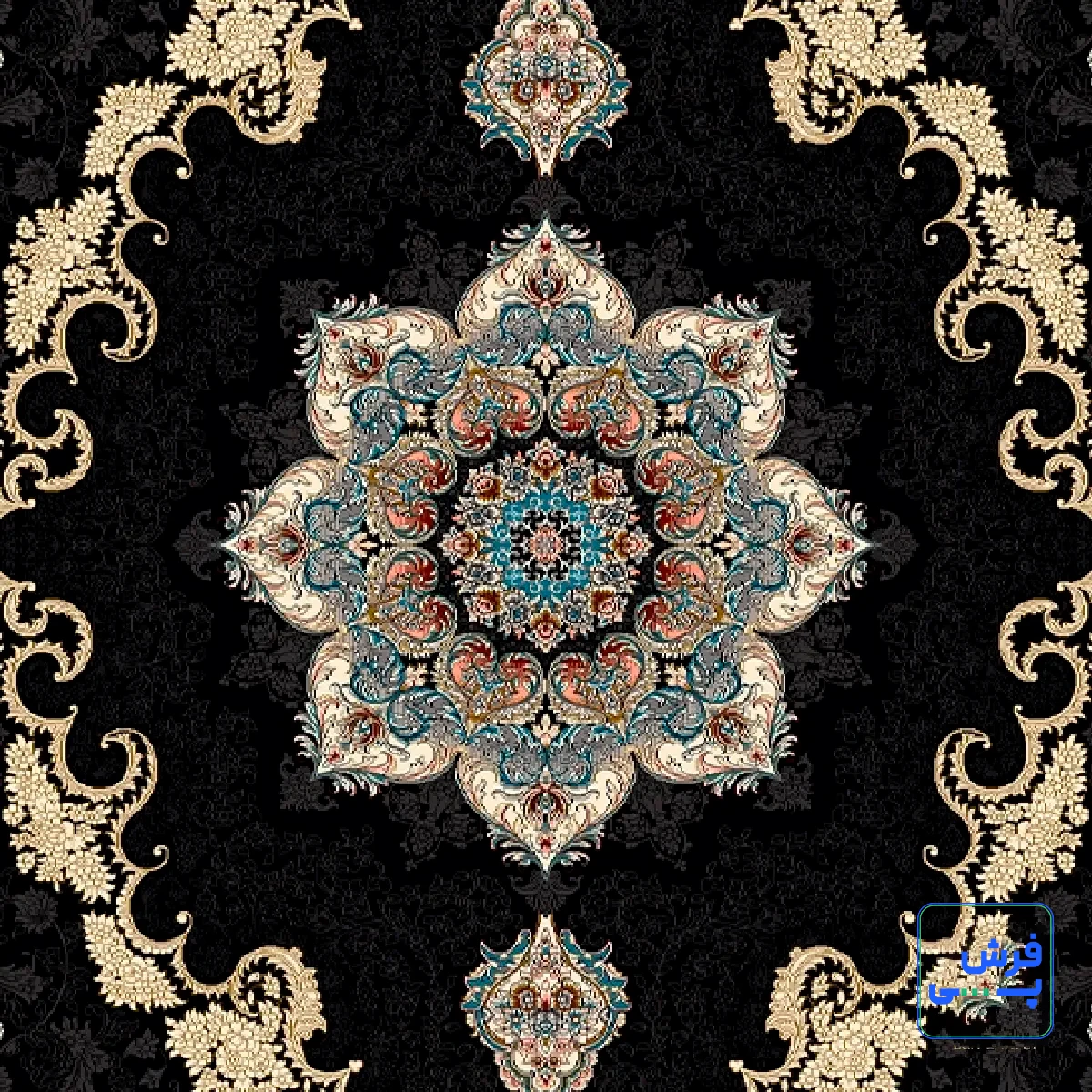 خرید قسطی |  فرش کلاسیک 6027 سرمه ای