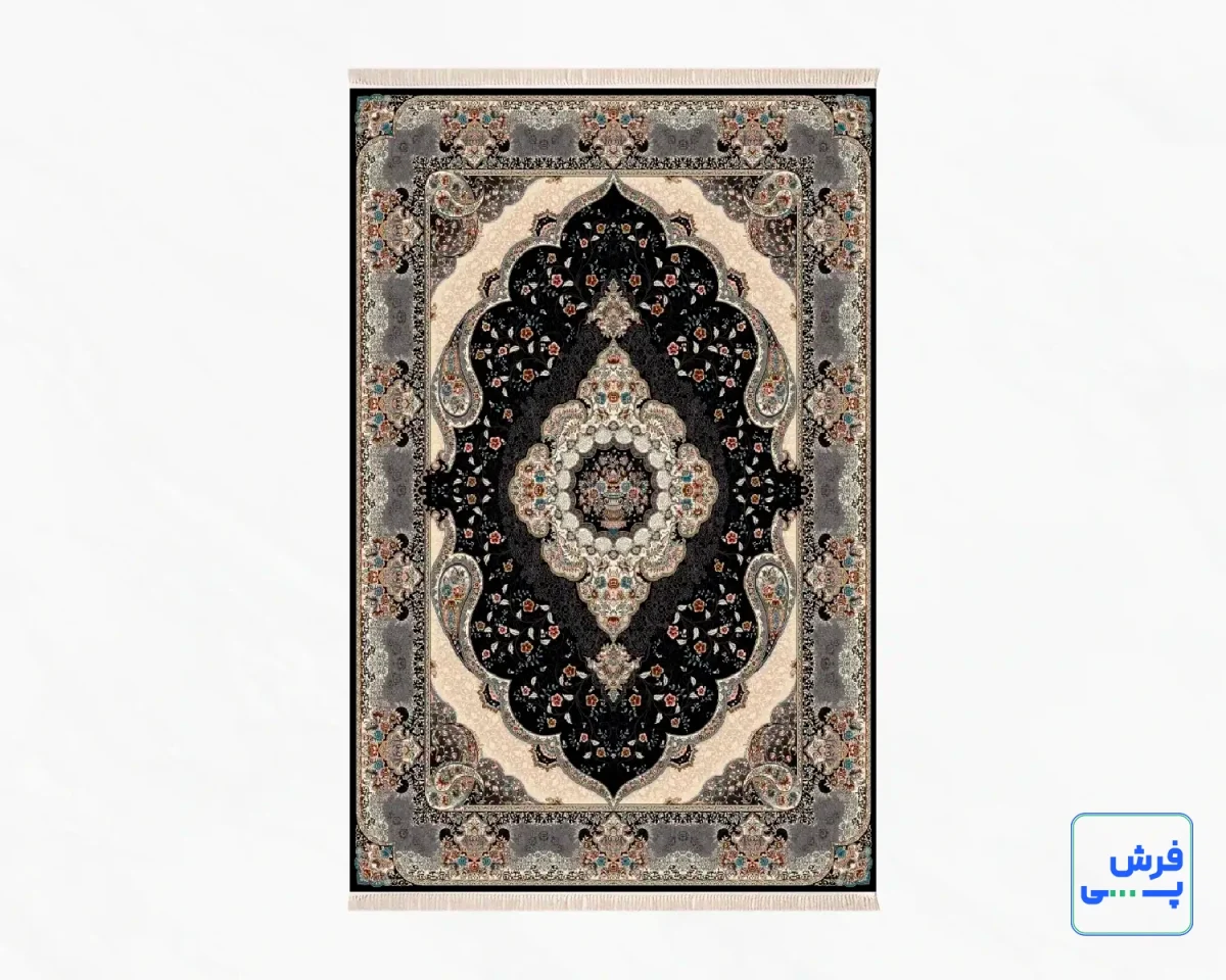 خرید قسطی |  فرش کلاسیک 7005 سرمه ای طوسی