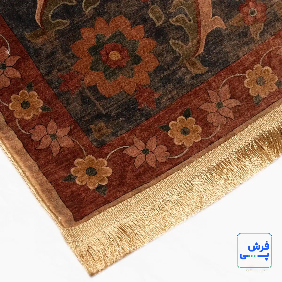 Z1086-3.webp خرید قسطی | فرش ابریشم ماشینی Z1086 کرم حاشیه سرمه ای