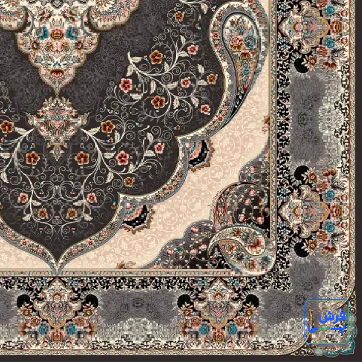 ZOGHALI-2-4.webp خرید قسطی | فرش کلاسیک 7005 ذغالی طوسی