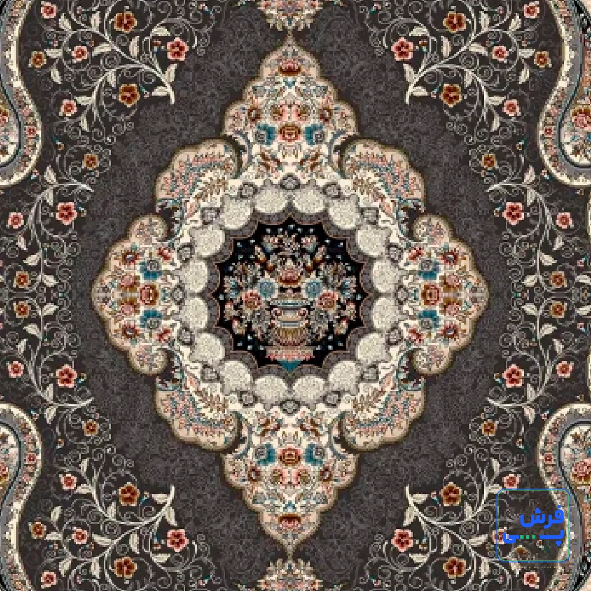 ZOGHALI-3-4.webp خرید قسطی | فرش کلاسیک 7005 ذغالی طوسی