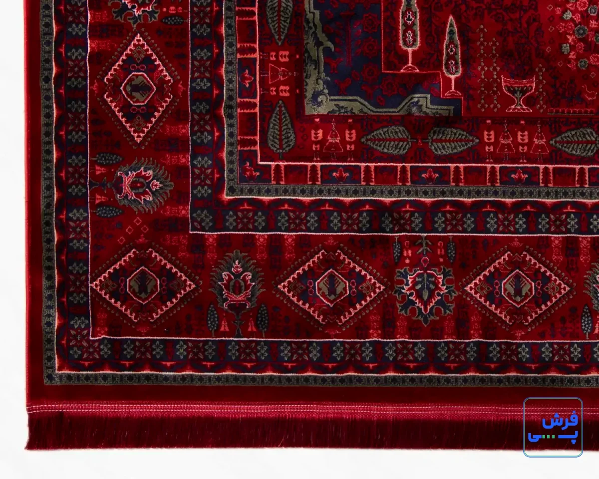 خرید قسطی |  فرش وینتیج چهار باغ لاکی