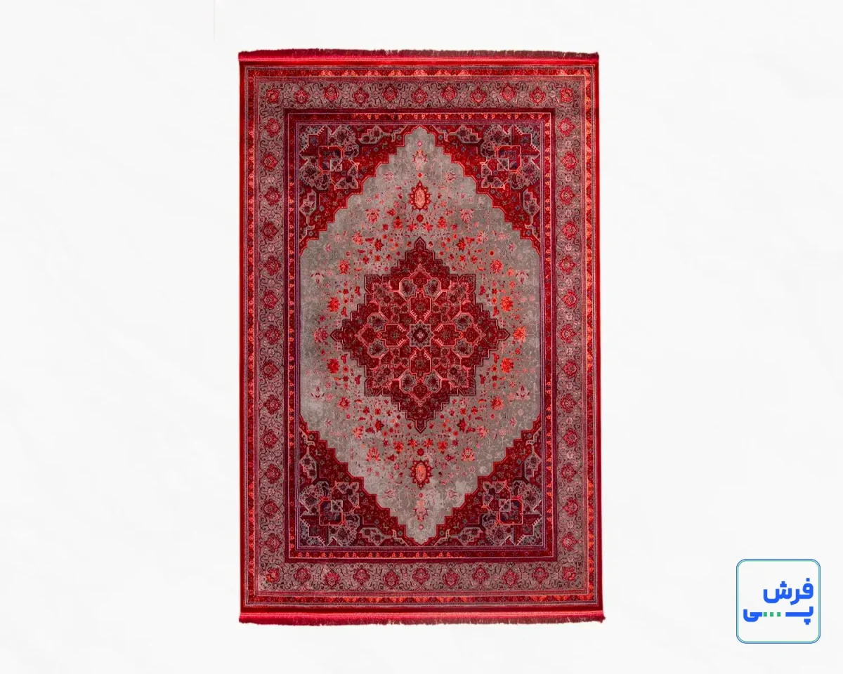 خرید قسطی |  فرش وینتیج هریس دودی DLM قرمز