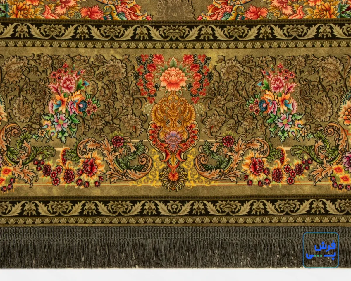 t-1078-10.webp خرید قسطی | فرش ابریشم ماشینی T1078 سبز