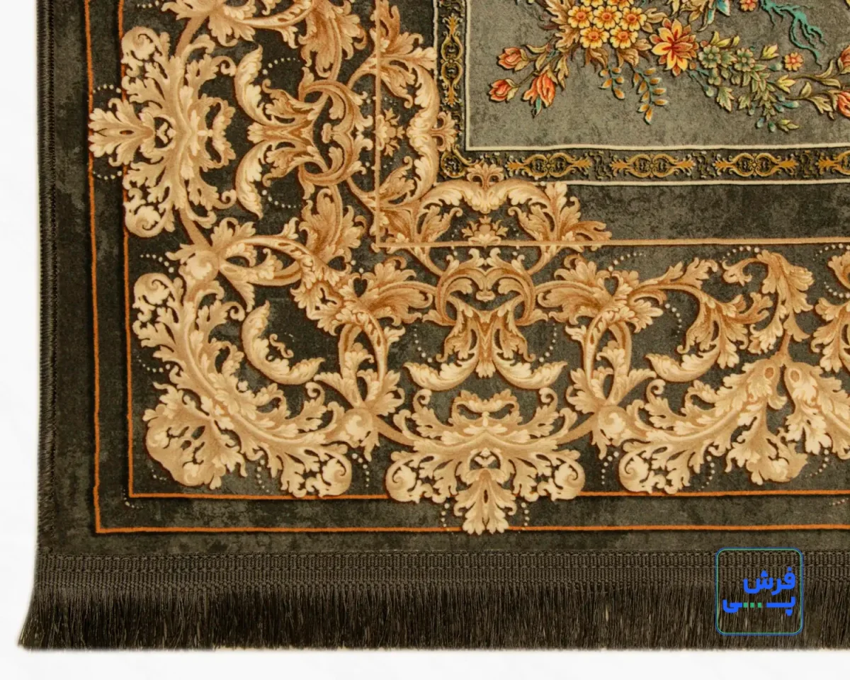 t-1083-6-1.webp خرید قسطی | فرش ابریشم ماشینی T1083 ذغالی طوسی