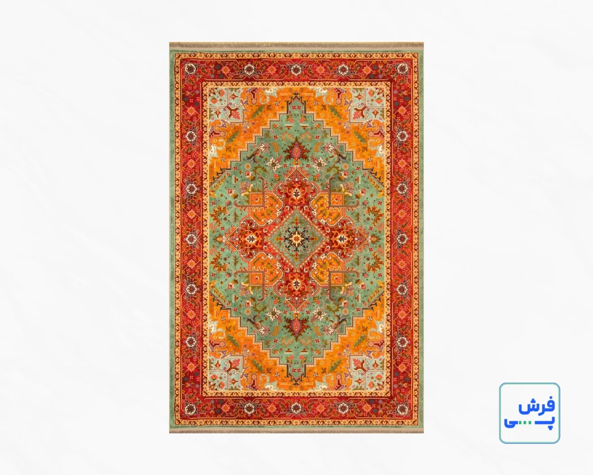 t-1088-1-1.webp خرید قسطی | فرش ابریشم ماشینی T1088 سبز حاشیه لاکی
