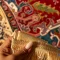 خرید قسطی |  فرش ابریشم ماشینی T1090 کرم لاکی