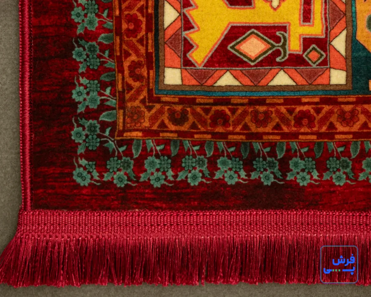 خرید قسطی |  فرش ابریشم ماشینی T1112 لاکی