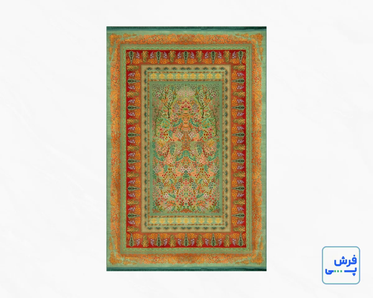 t-1132-1-1.webp خرید قسطی | فرش ابریشم ماشینی t1132 سبز