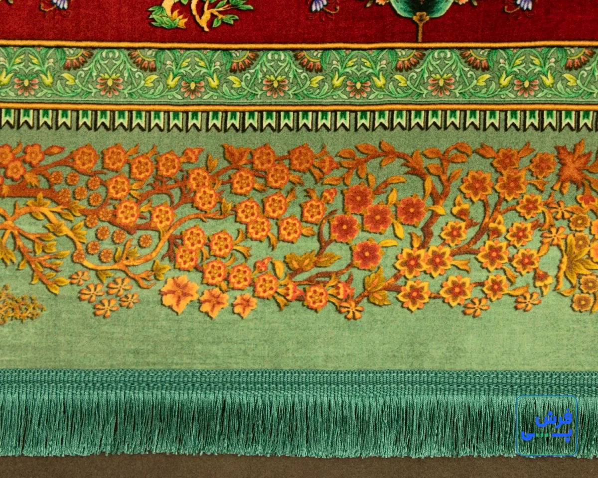 t-1132-5-1.webp خرید قسطی | فرش ابریشم ماشینی t1132 سبز
