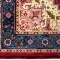 t1089-4.webp خرید قسطی | فرش ابریشم ماشینی T1089 لاکی حاشیه آبی