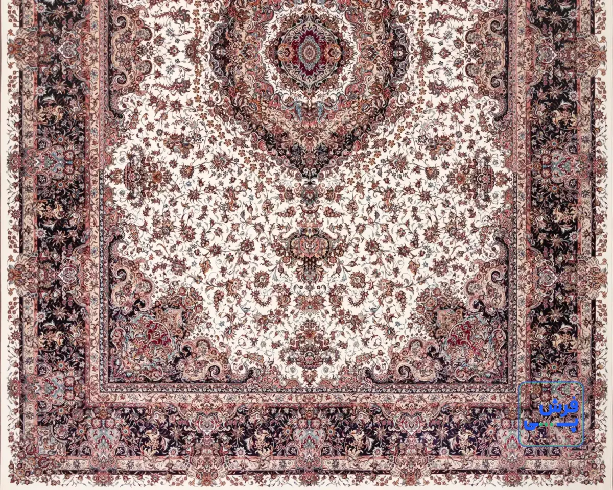خرید قسطی | فرش کلاسیک 12856 کرم