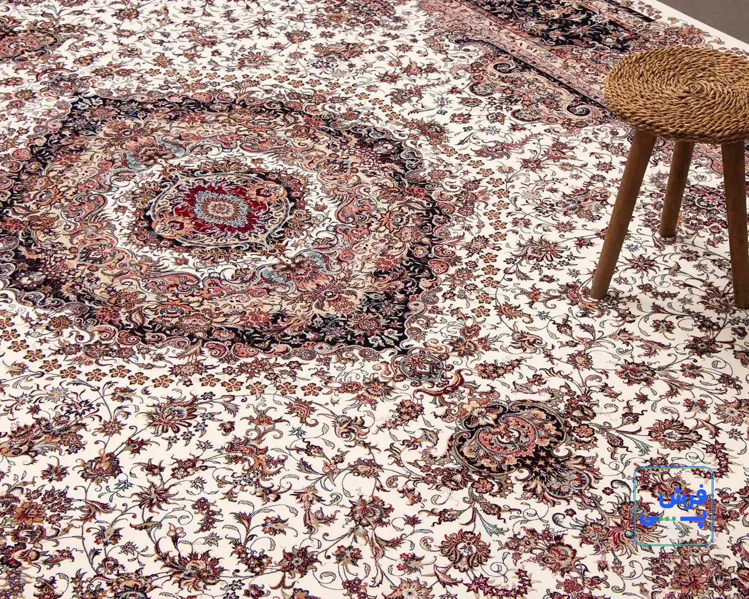 خرید قسطی | فرش کلاسیک 12856 کرم