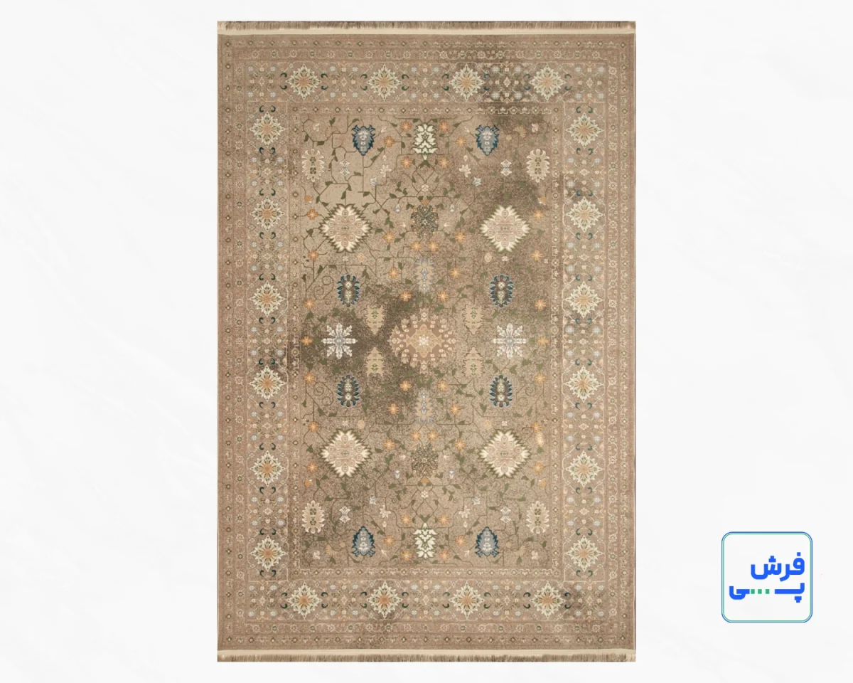 75006-1-1.webp خرید قسطی | فرش وینتیج 75006 طوسی سفید