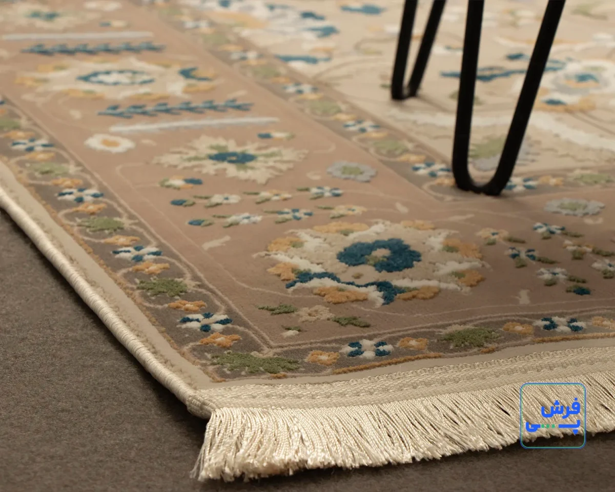 خرید قسطی | فرش کلاسیک 75012 کرم طوسی