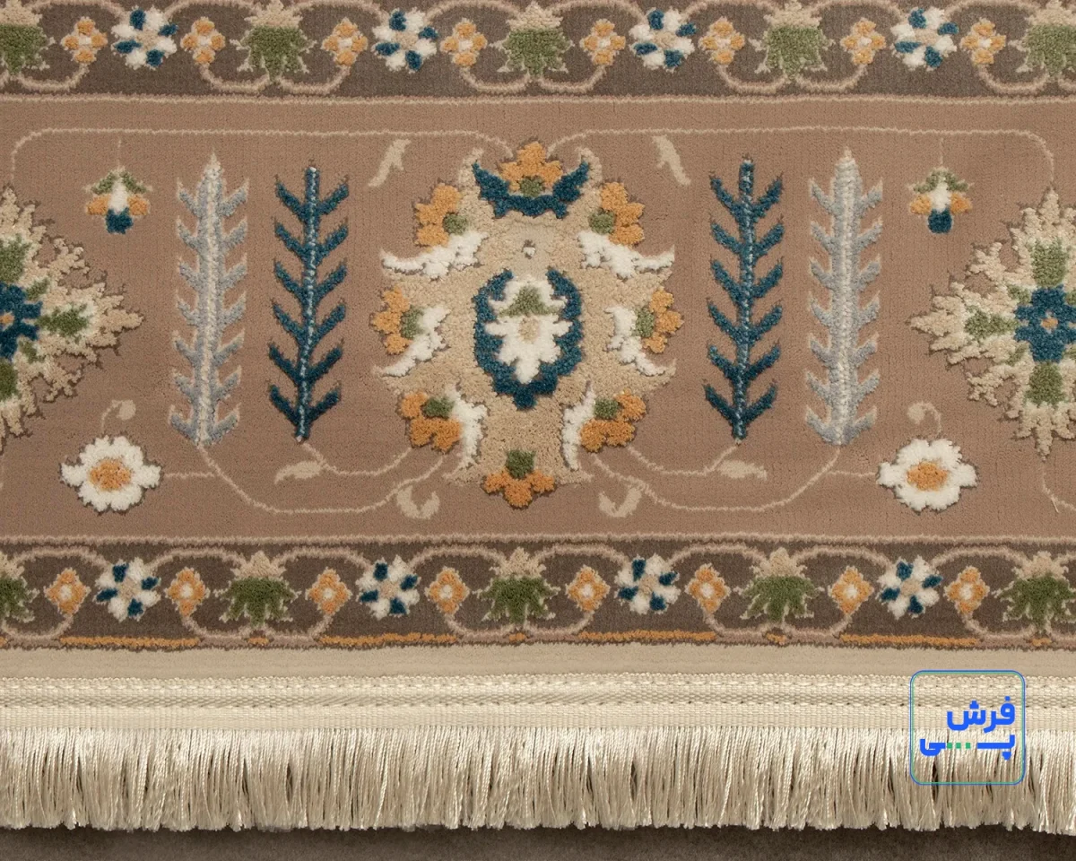 خرید قسطی | فرش کلاسیک 75012 کرم طوسی