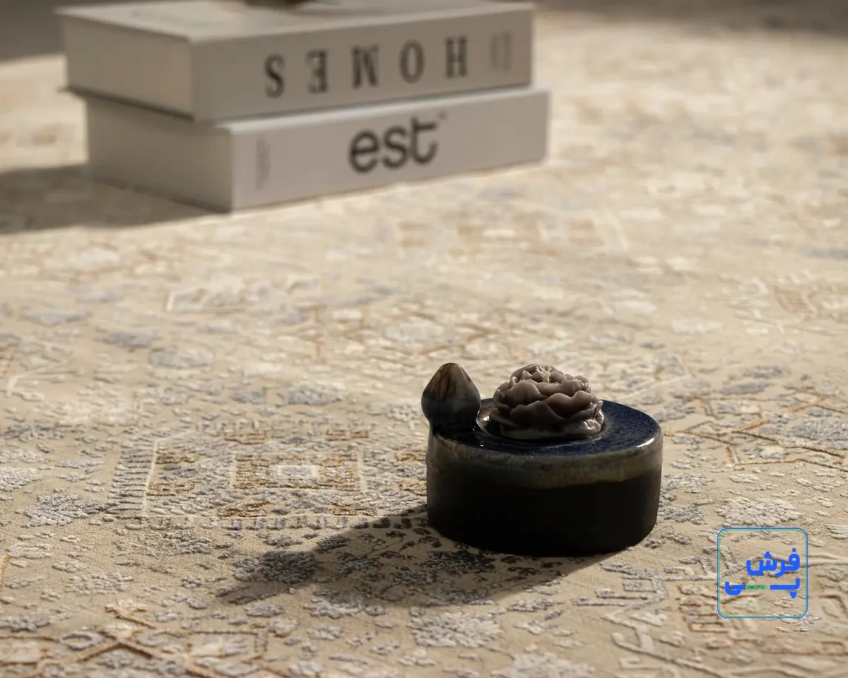 خرید قسطی | فرش وینتیج 761422 کرم