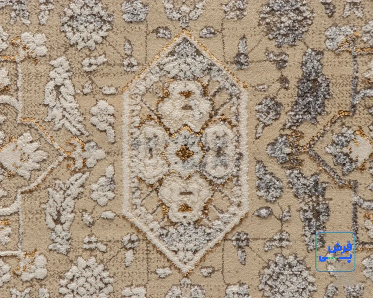 خرید قسطی | فرش وینتیج 761422 کرم