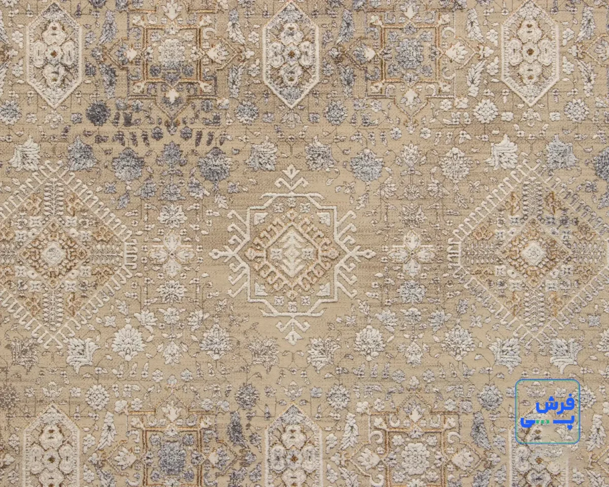 خرید قسطی | فرش وینتیج 761422 کرم