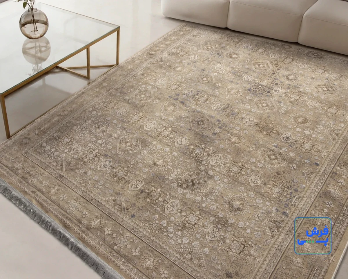 خرید قسطی | فرش وینتیج 761422 کرم
