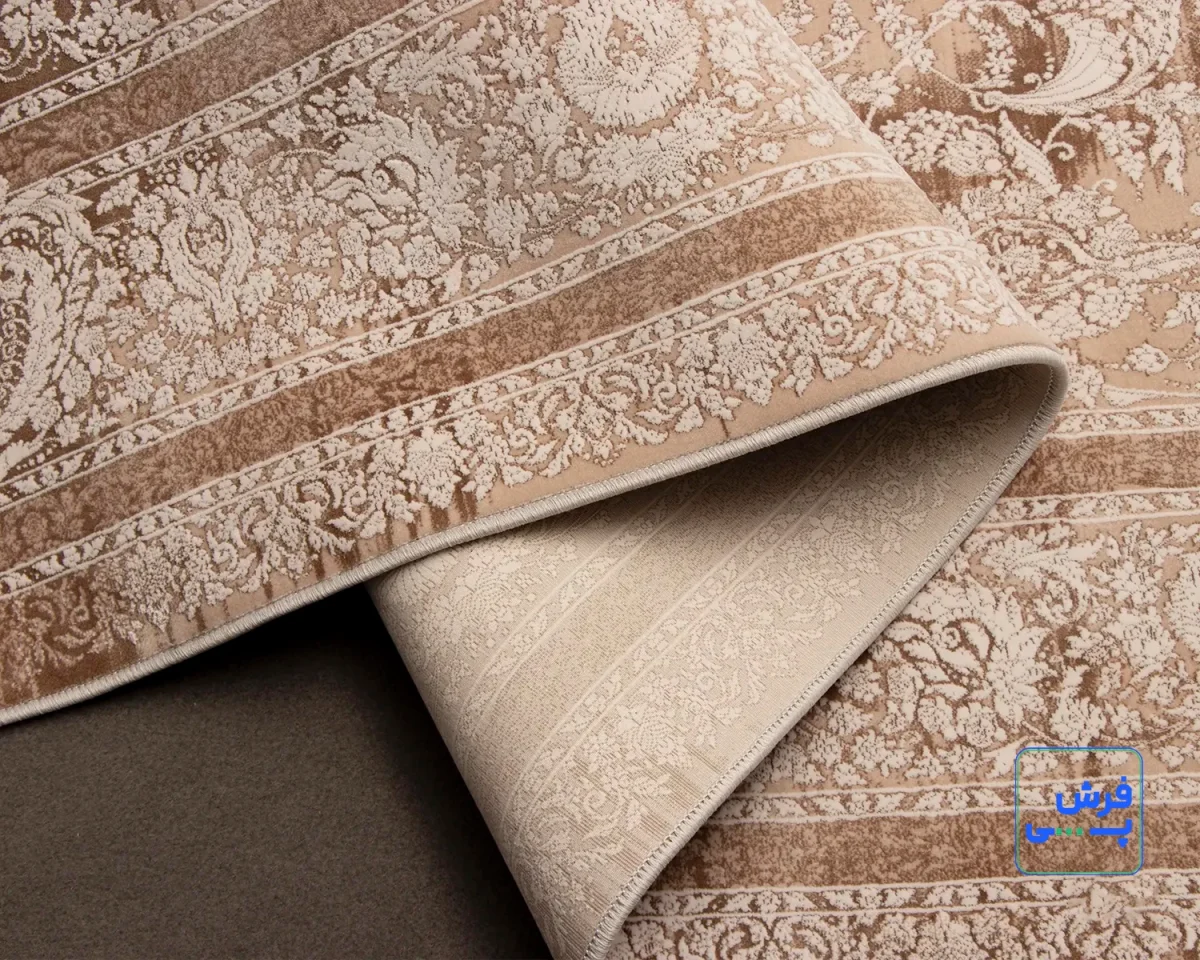 9251-4.webp خرید قسطی | فرش وینتیج 9251 کرم طلایی