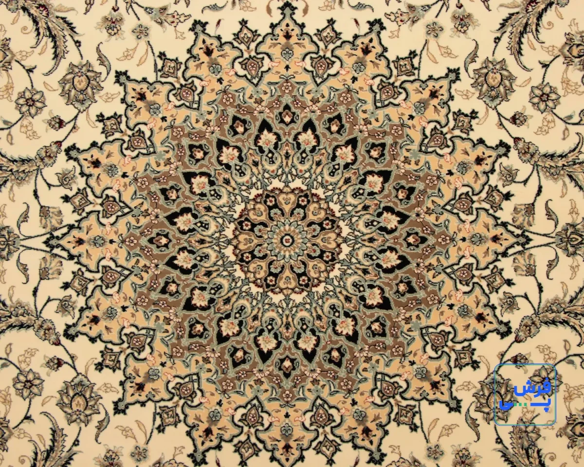 خرید قسطی | فرش کلاسیک کد 002_ رنگ 1101 کرم بژ