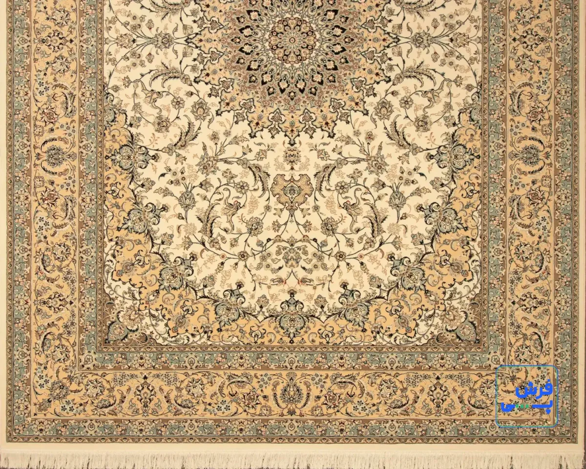 خرید قسطی | فرش کلاسیک کد 002_ رنگ 1101 کرم بژ