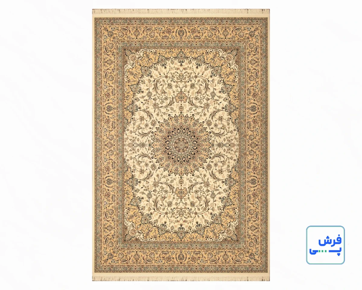 خرید قسطی | فرش کلاسیک کد 002_ رنگ 1101 کرم بژ
