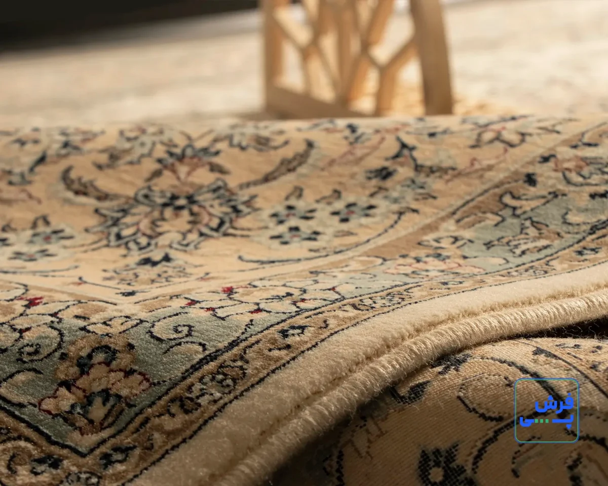 خرید قسطی | فرش کلاسیک کد 002_ رنگ 1101 کرم بژ