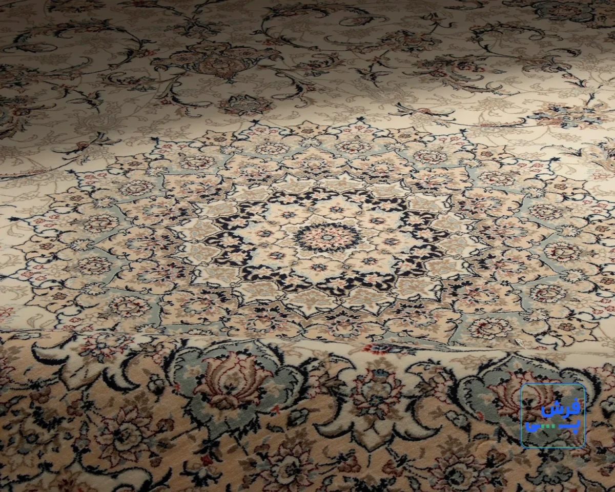 H-051-1101-8.webp خرید قسطی | فرش کلاسیک کد 051_ رنگ 1101 کرم بژ
