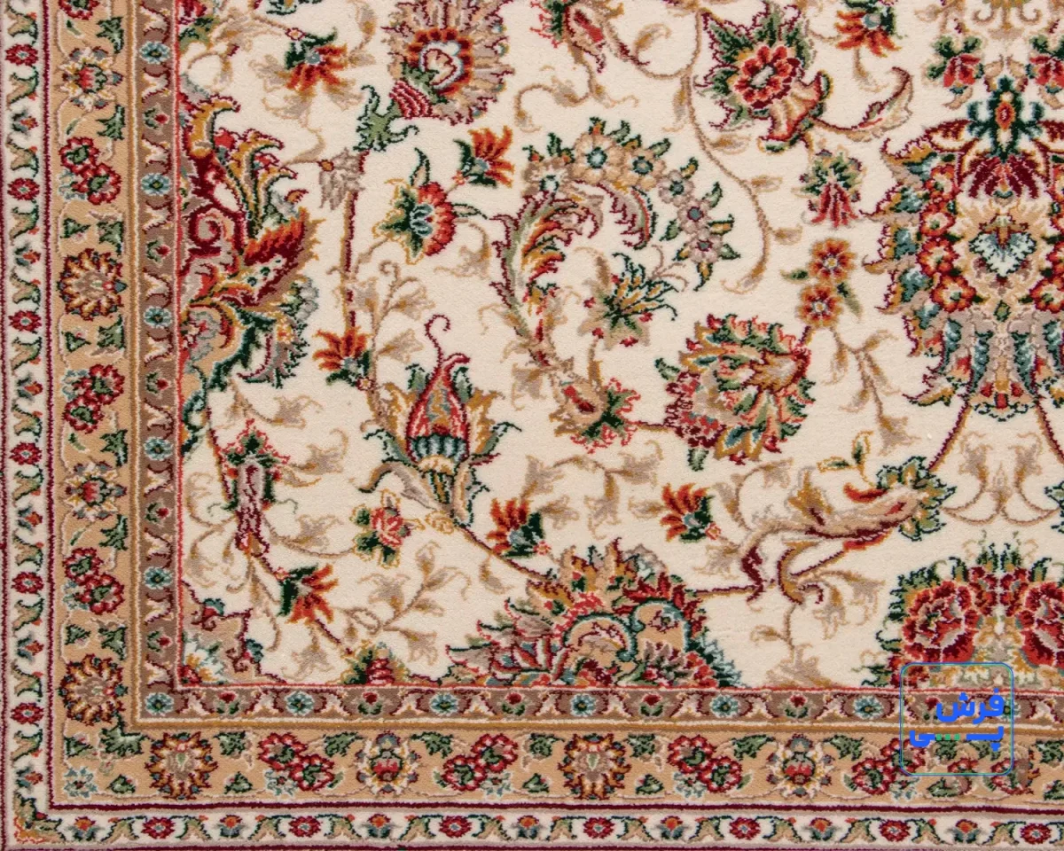 Q-021-1008-5.webp خرید قسطی | فرش کلاسیک کد 021_ رنگ 1008 کرم حاشیه فیلی