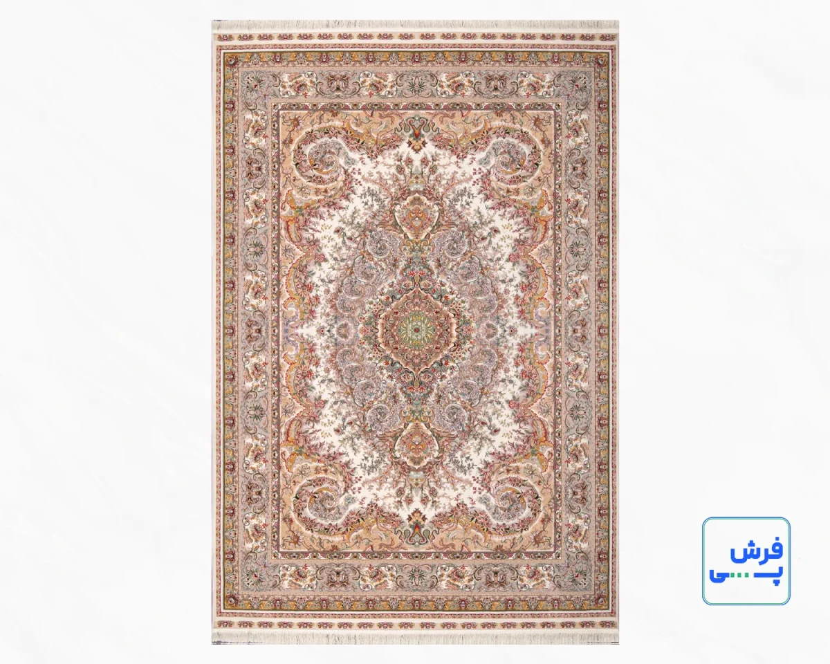Q-023-1008-1.webp خرید قسطی | فرش کلاسیک کد 023_ رنگ 1008 کرم حاشیه فیلی