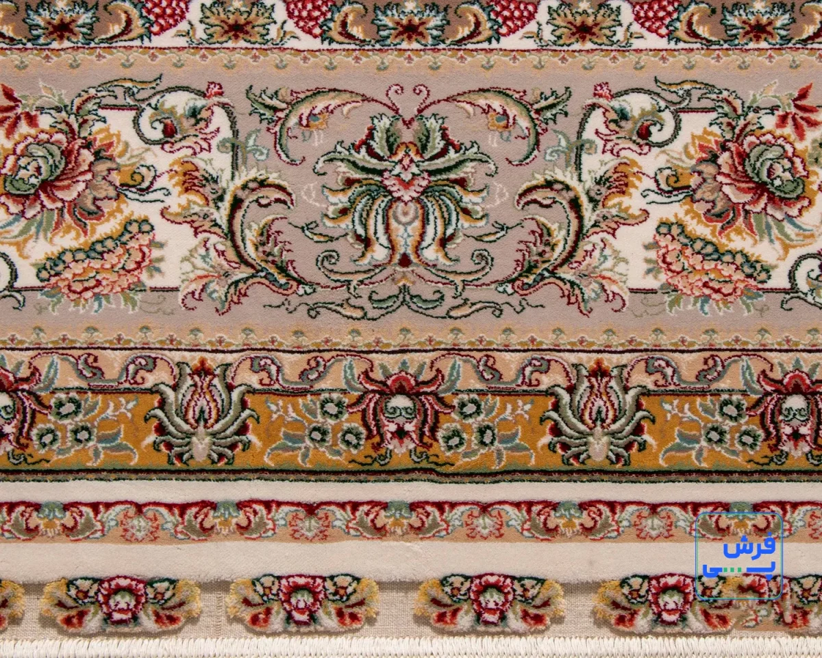 Q-023-1008-8.webp خرید قسطی | فرش کلاسیک کد 023_ رنگ 1008 کرم حاشیه فیلی
