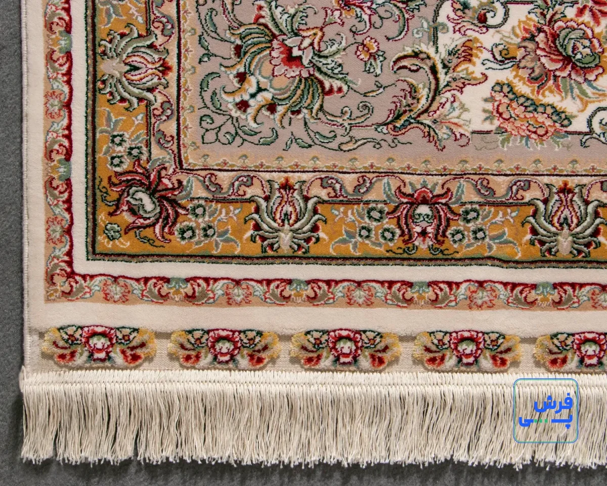 Q-023-1008-9.webp خرید قسطی | فرش کلاسیک کد 023_ رنگ 1008 کرم حاشیه فیلی