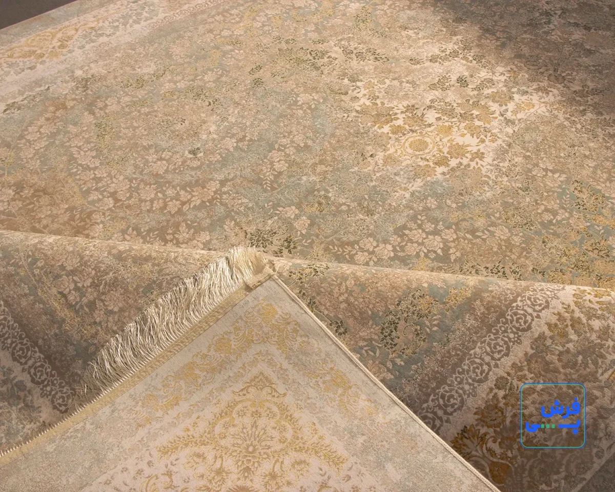 خرید قسطی | فرش کلاسیک نبات کرم آبی